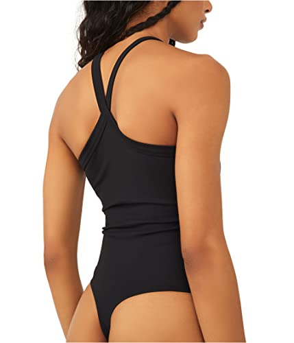 Free People Cross My Heart Duo Bodysuit Black LG (Women's 12)