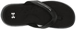 Under Armour Women's Ignite Marbella Flip Flop, (001) Black/Black/White, 7, US