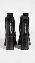 See by Chloe Women's Mallory Lug Sole Boots, Nero, Black, 5 Medium US