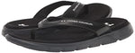 Under Armour Women's Ignite Marbella Flip Flop, (001) Black/Black/White, 7, US