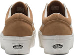 Vans Women's Old Skool Stackform Sneakers, Burro/True White, 8 Medium US