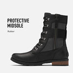 Sorel Women's Emelie Conquest Boot - Light and Heavy Rain - Waterproof - Black - Size 9