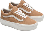 Vans Women's Old Skool Stackform Sneakers, Burro/True White, 8 Medium US