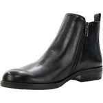 David Tate Womens Cubana Leather Flat Ankle Boots 9 X-Wide Black