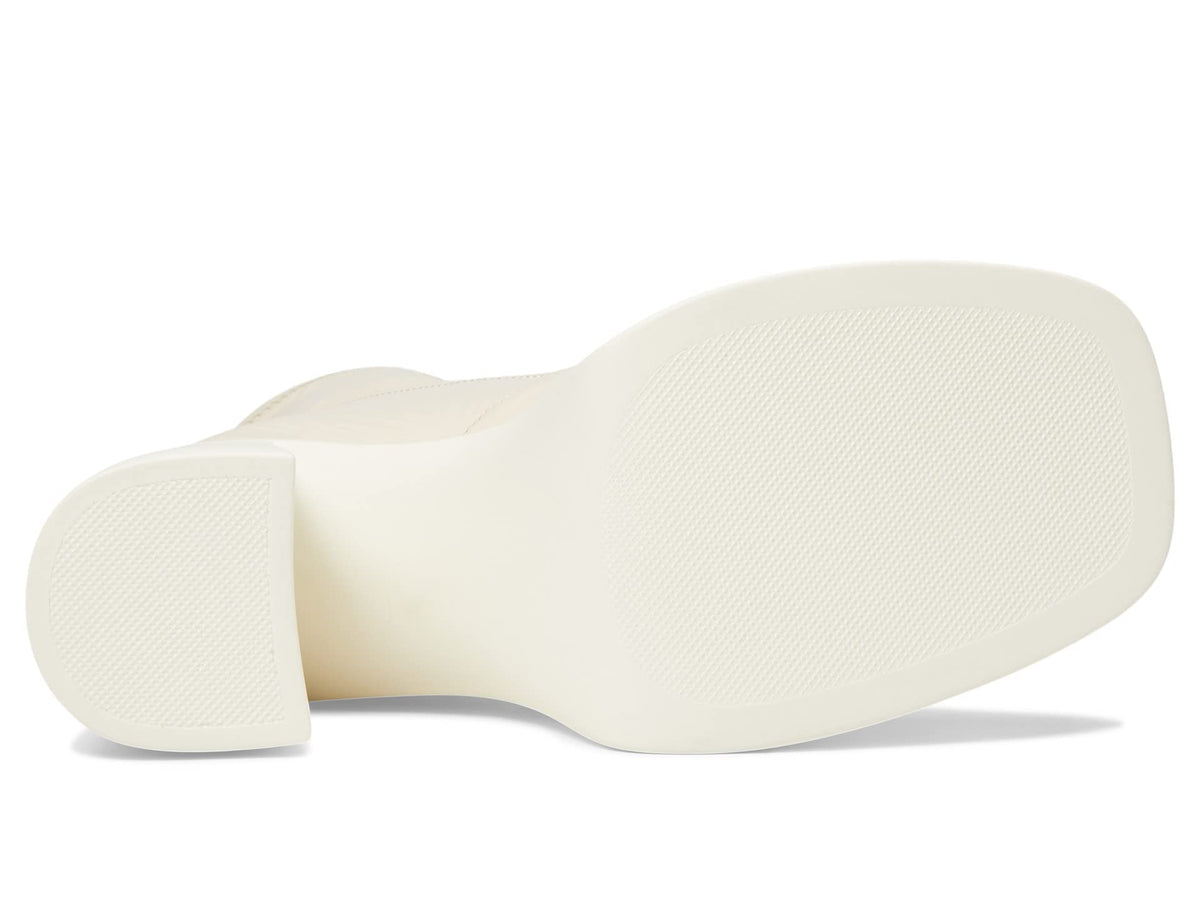 Free People Double Stack Platform Boot for Women - Squared Toe with High Block Heel, Chic and Fashionable Boots Bone Patent EU 38.5 (US Women's 8.5) M