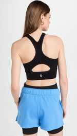 Free People Women's Floral Every Single Time Tank, Black, S