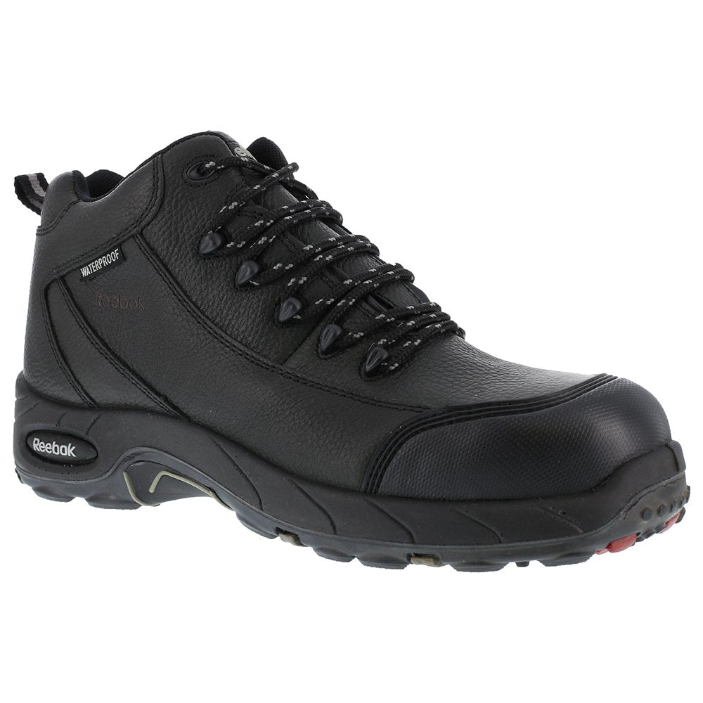 Reebok Work Men's RB4555 Tiahawk Safety Composite Toe Waterproof Sport Work Boot Black Industrial & Construction
