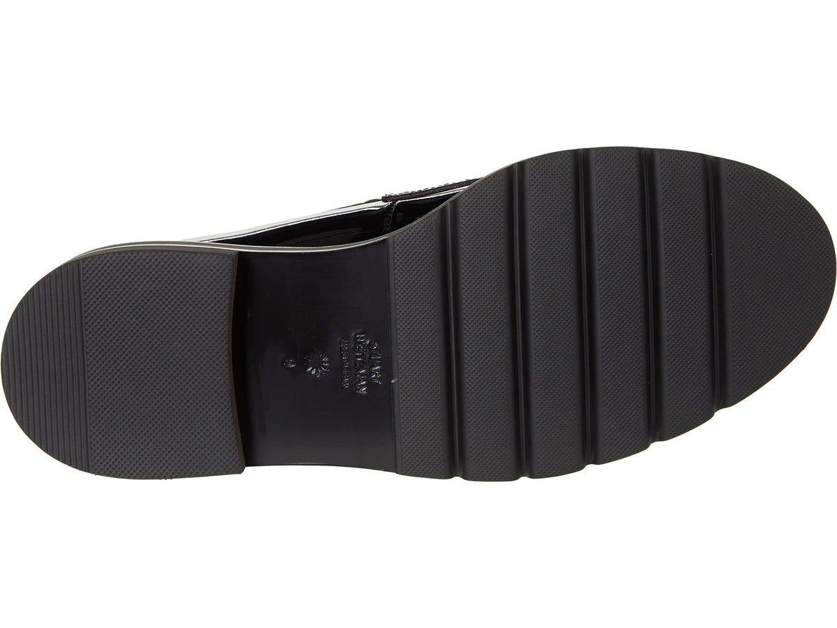 Stuart Weitzman Womens Parker Lift Mini Pearl Loafer Black 8 M