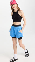 Free People Women's Floral Every Single Time Tank, Black, S