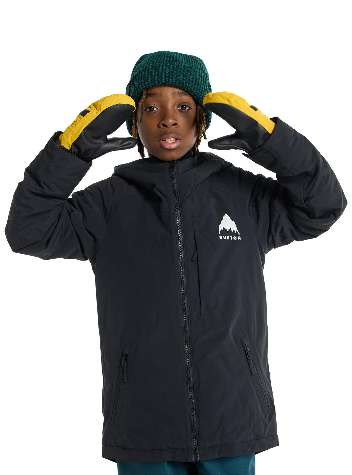 Burton Kids' Hillslope Jacket, True Black, XS