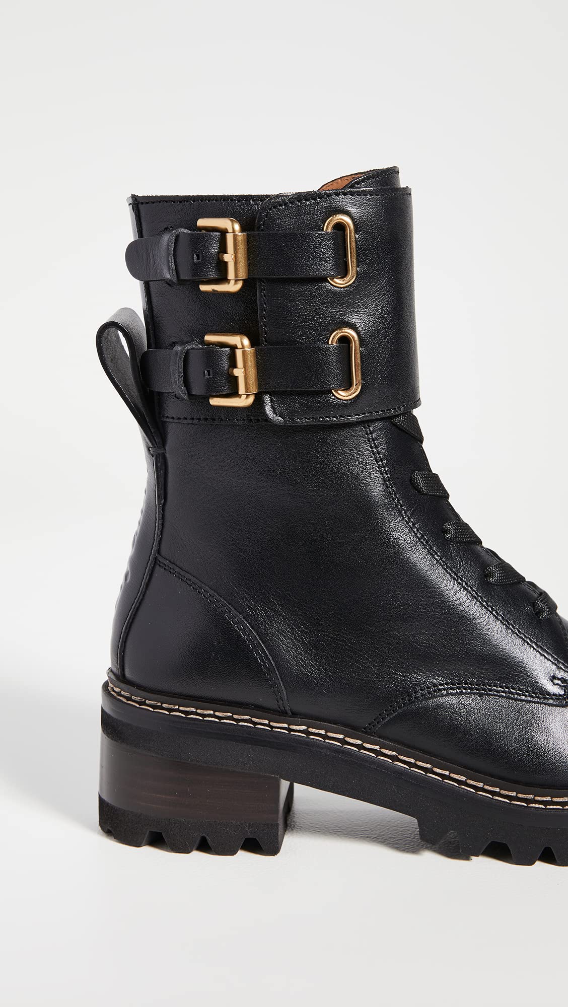 See by Chloe Women's Mallory Boots, Black, 8.5 Medium US