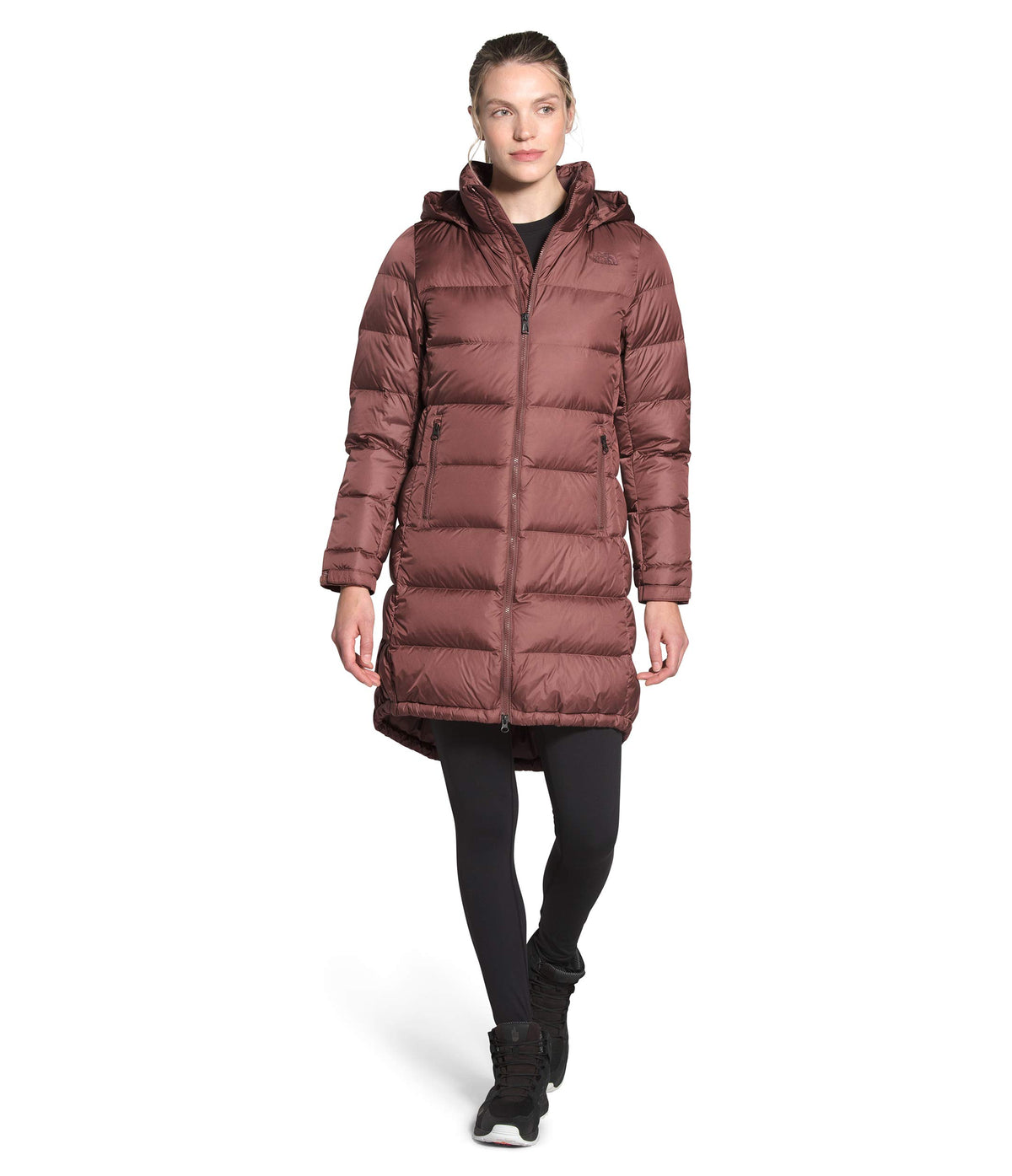 THE NORTH FACE Women's Metropolis Insulated Parka III - Long Winter Coat, Marron Purple, L
