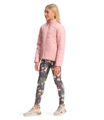 THE NORTH FACE Girls' Reversible Mossbud Swirl Jacket, Peach Pink, X-Large