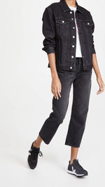 Madewell The Oversized Trucker Jean Jacket in Lunar Wash Lunar Wash MD (Women's 6-8)