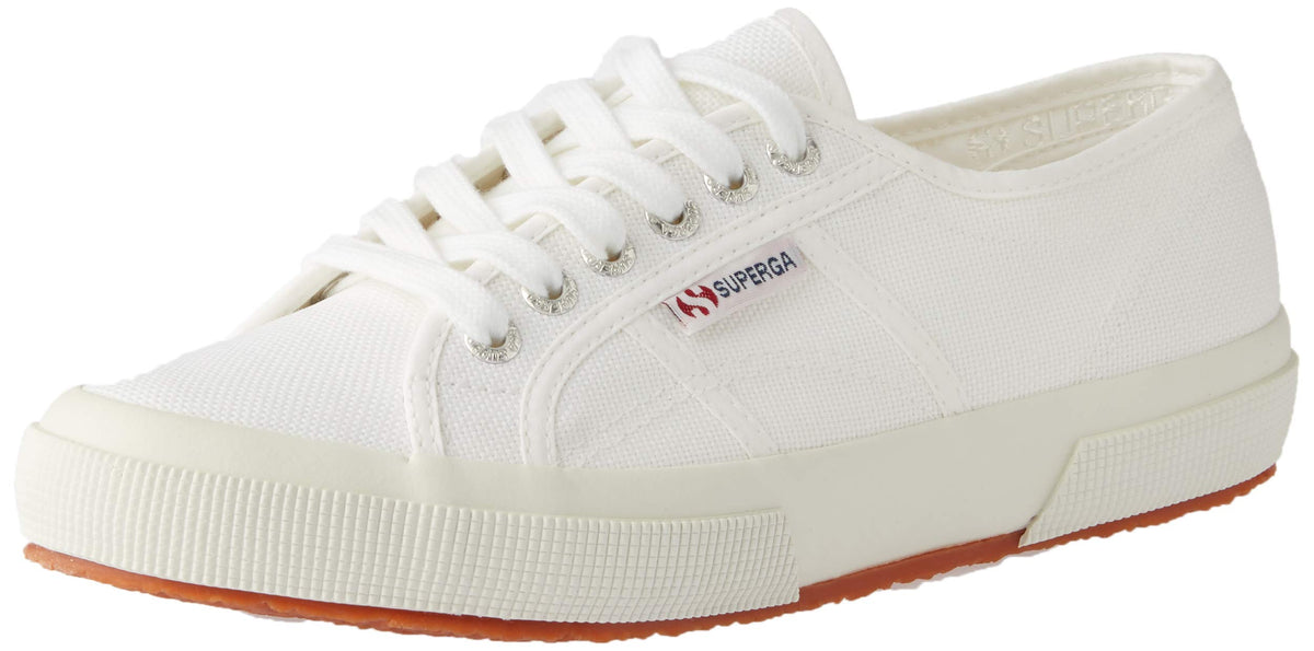 Superga 2750 COTU Classic Sneaker - Unisex Sneakers - Soft Textile Lining - Cushioned Footbed - Metal Eyelets White EU 46 (US Men's 12) Medium