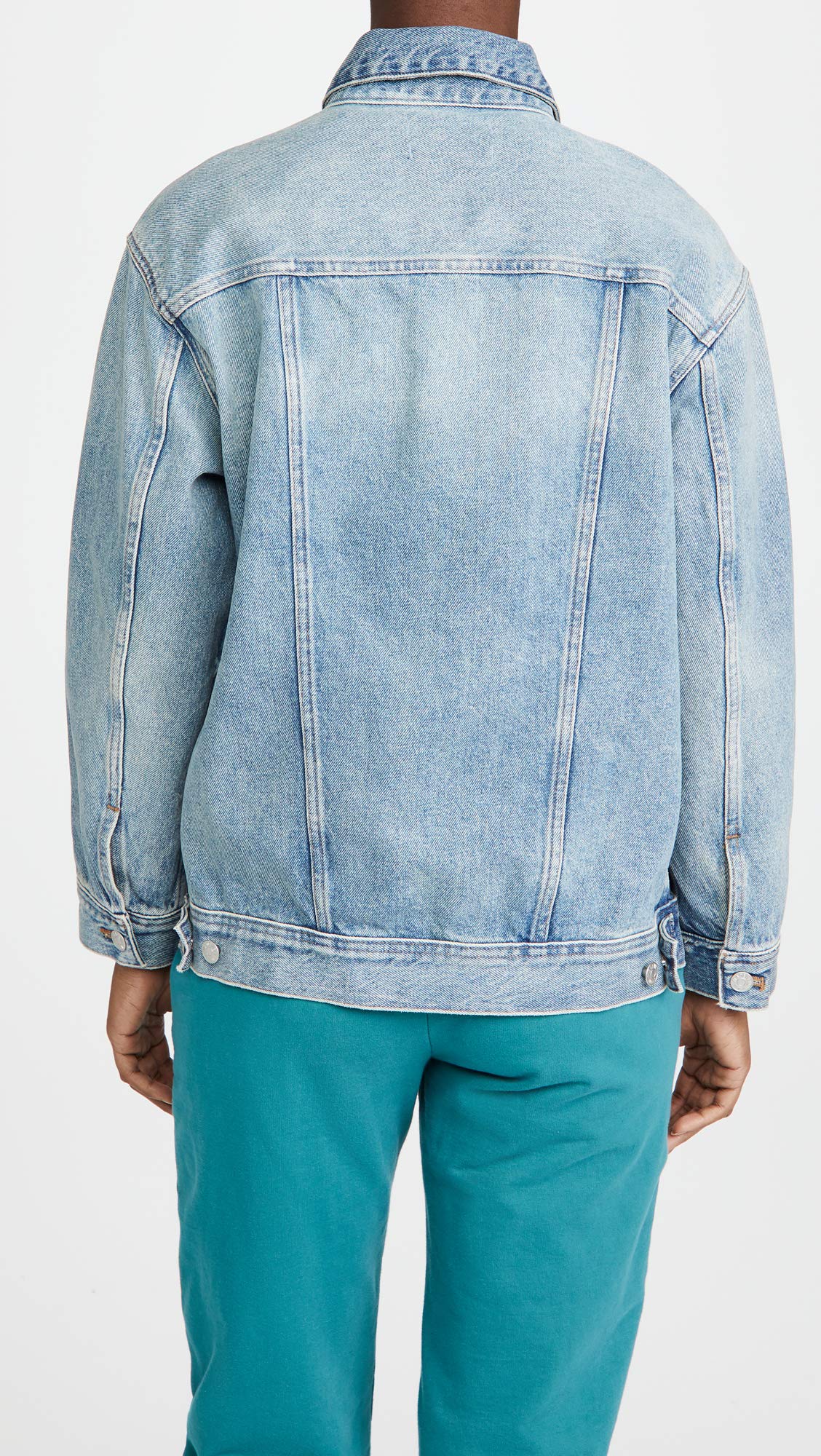 Madewell The Oversized Trucker Jean Jacket in Akenside Wash Akenside Wash XL (Women's 14-16)
