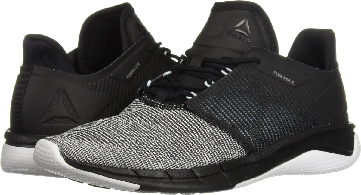 Reebok Women's Fast Flexweave Running Shoes 10 Black/Dreamy Blue/White/S