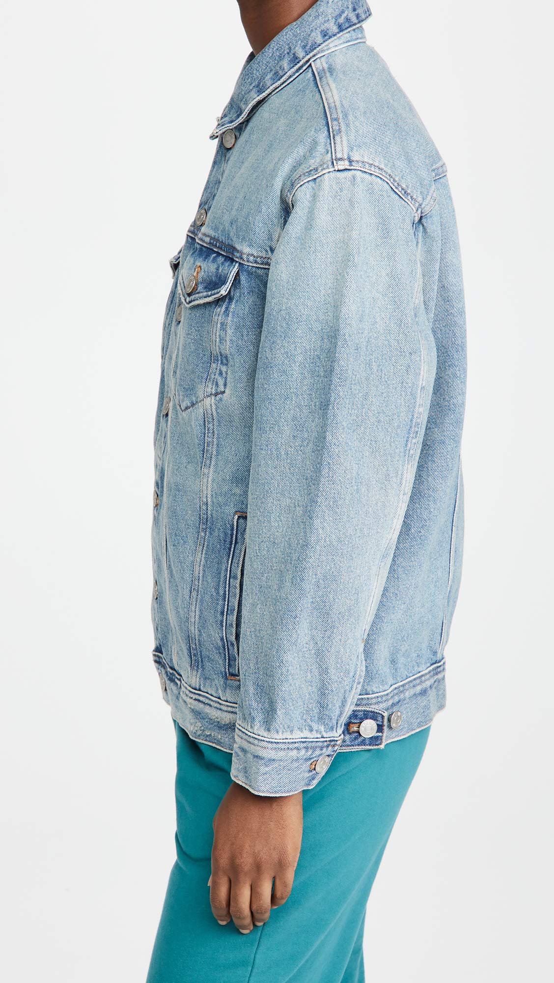 Madewell The Oversized Trucker Jean Jacket in Akenside Wash Akenside Wash XL (Women's 14-16)