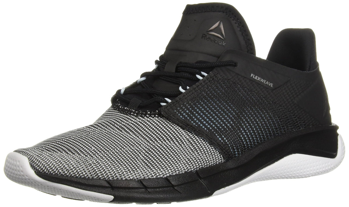 Reebok Women's Fast Flexweave Running Shoes 10 Black/Dreamy Blue/White/S